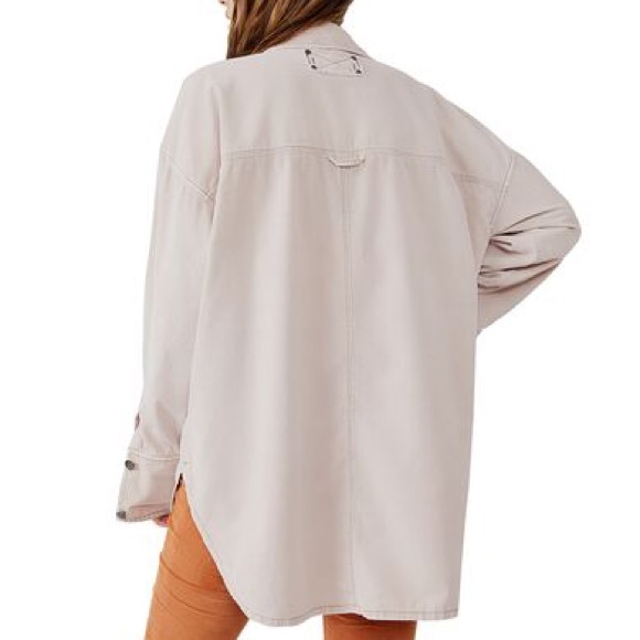 New We The Free x Free People Buttondown Baby Corduroy Oversized Top / Jacket - Picture 5 of 15